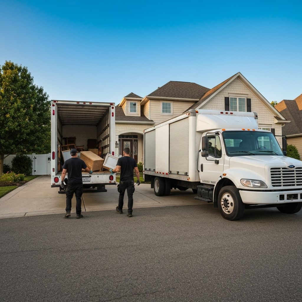 Canyon Cleanout junk removal truck and team in action